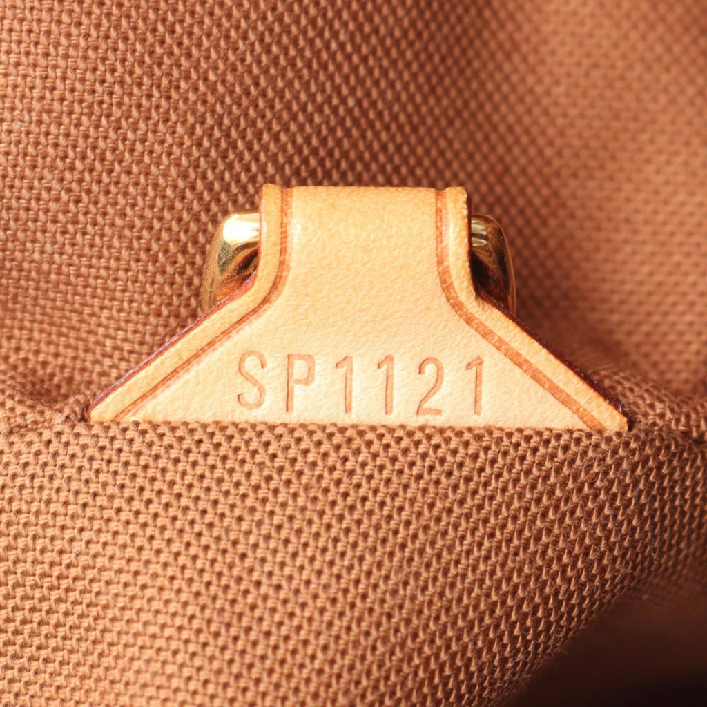 Louis Vuitton Brown Pvc Coated Canvas Leather Handbag