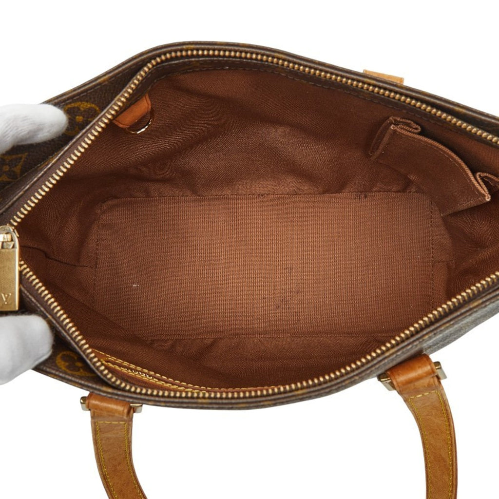 Louis Vuitton Brown Pvc Leather Shoulder Bag Tote Bag