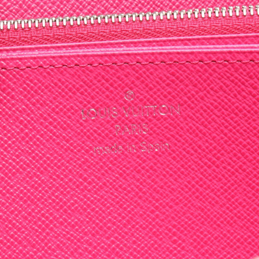 Louis Vuitton Black Hot Pink Noir Pink Leather Long Wallet