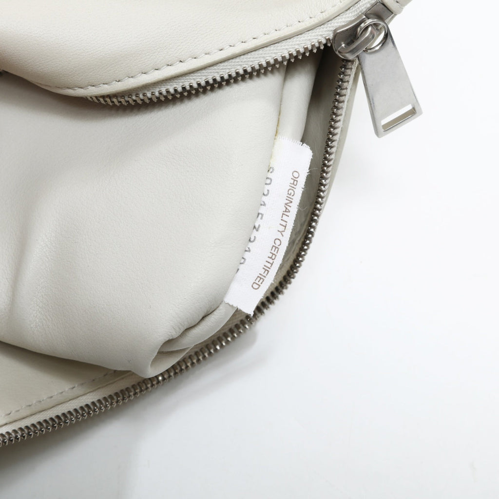 Bottega Veneta White Leather Shoulder Bag