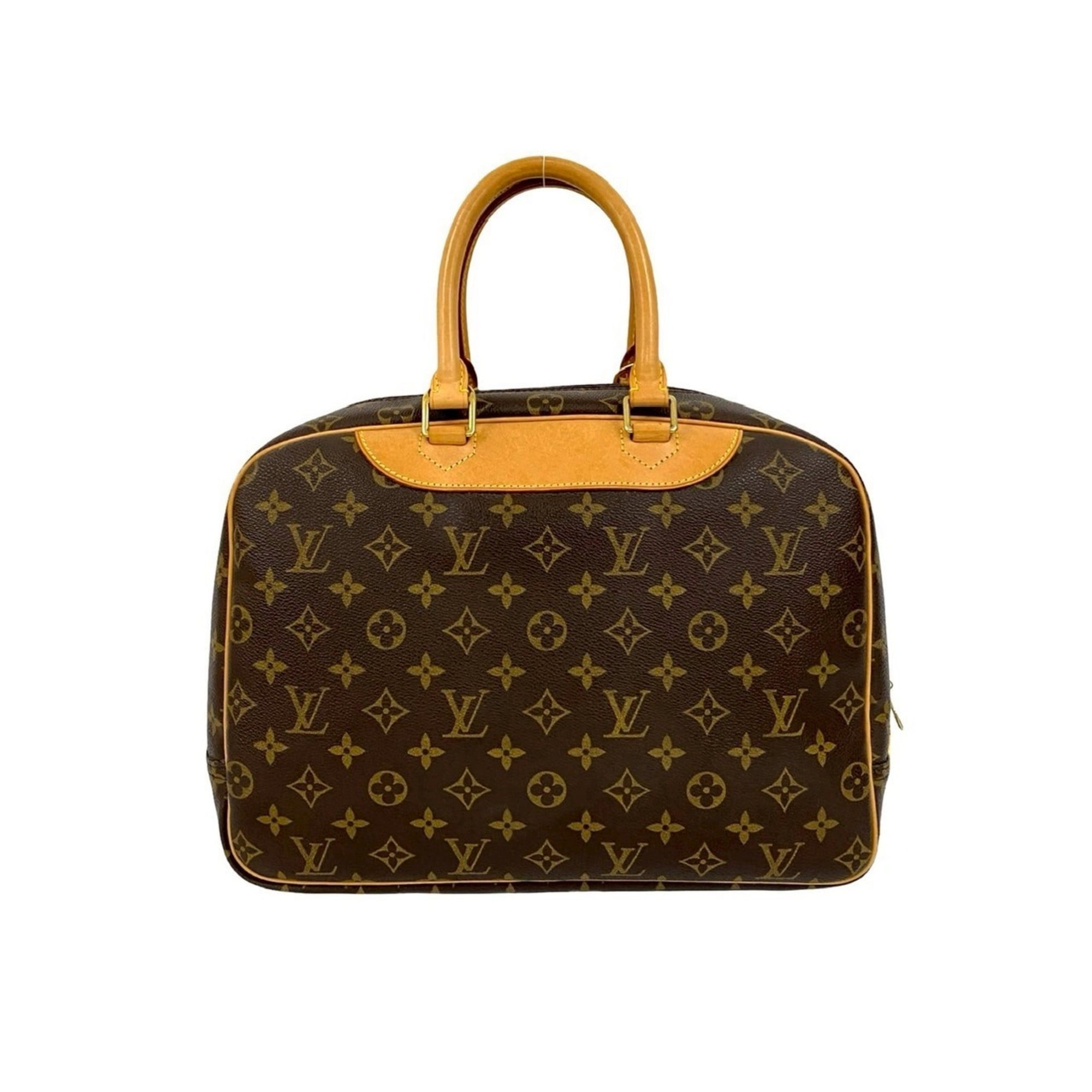 Louis Vuitton Brown Leather Pvc Boston Bag Handbag