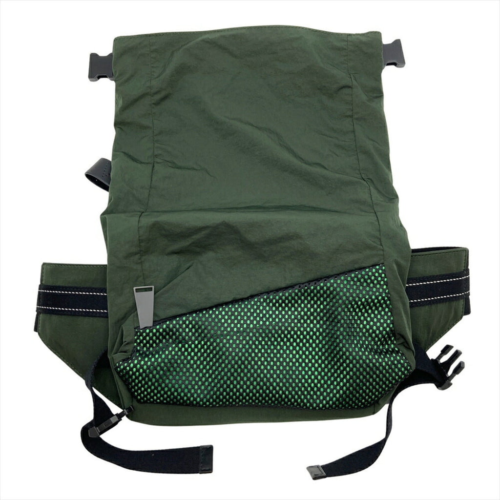 Bottega Veneta Green Nylon Fanny Pack Sling Bag