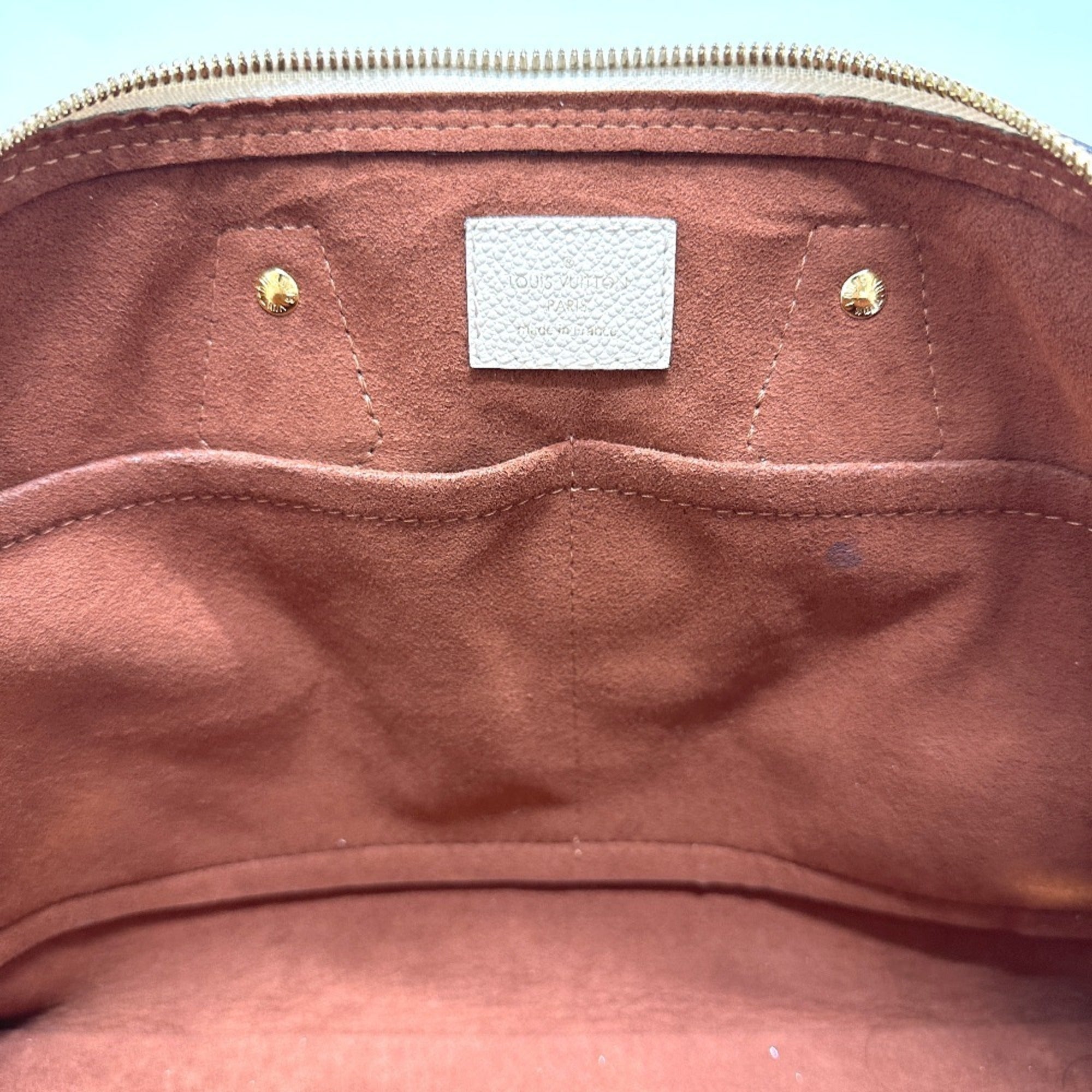Louis Vuitton Beige Monogram Empreinte Handbag