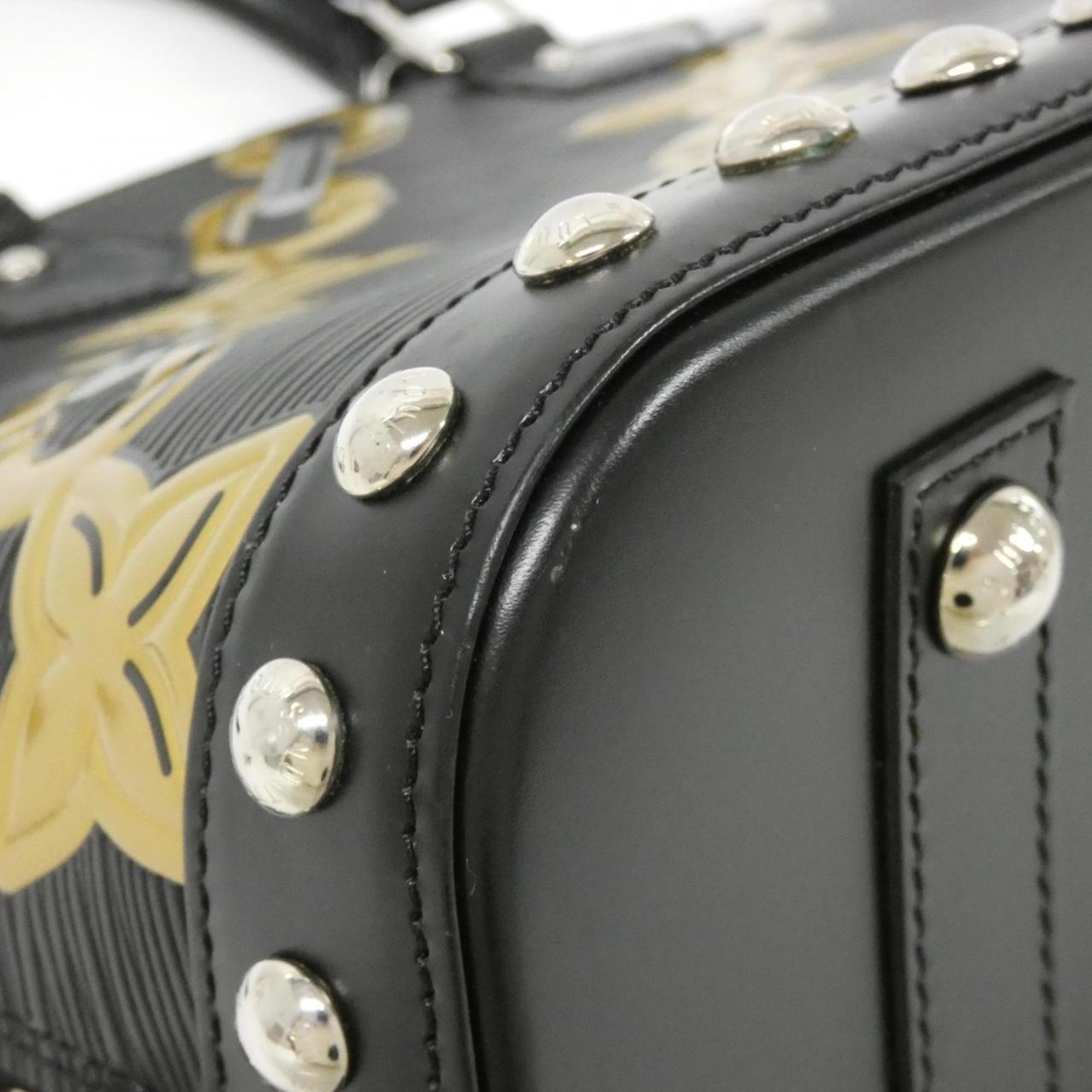 Louis Vuitton Black Leather Handbag