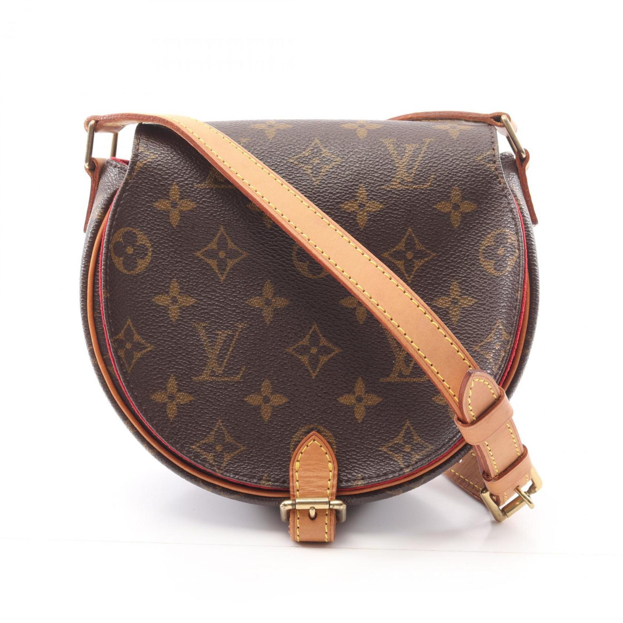 Louis Vuitton Brown Monogram Coated Canvas Leather Shoulder Bag