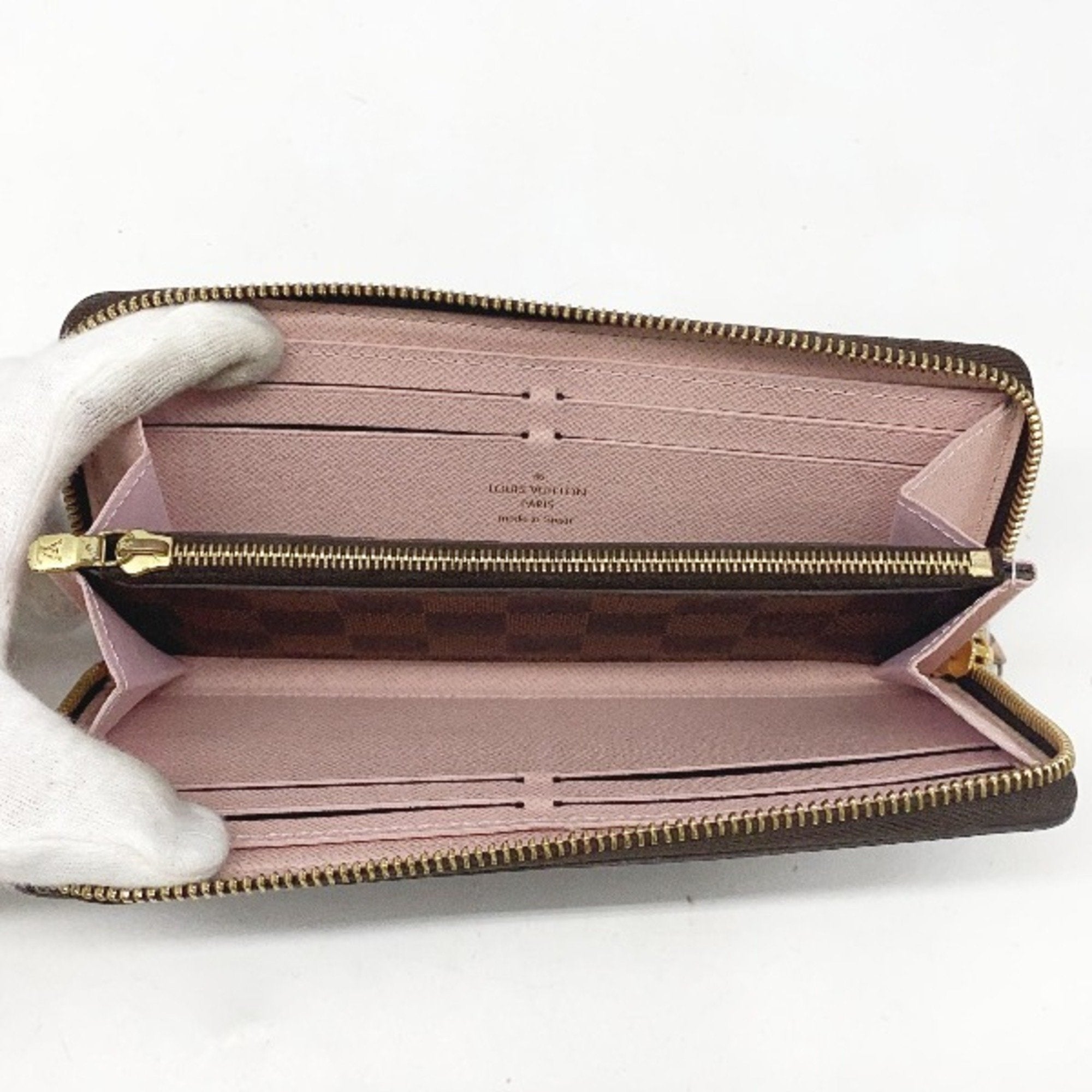 Louis Vuitton Rose Ballerine Damier Canvas Long Wallet