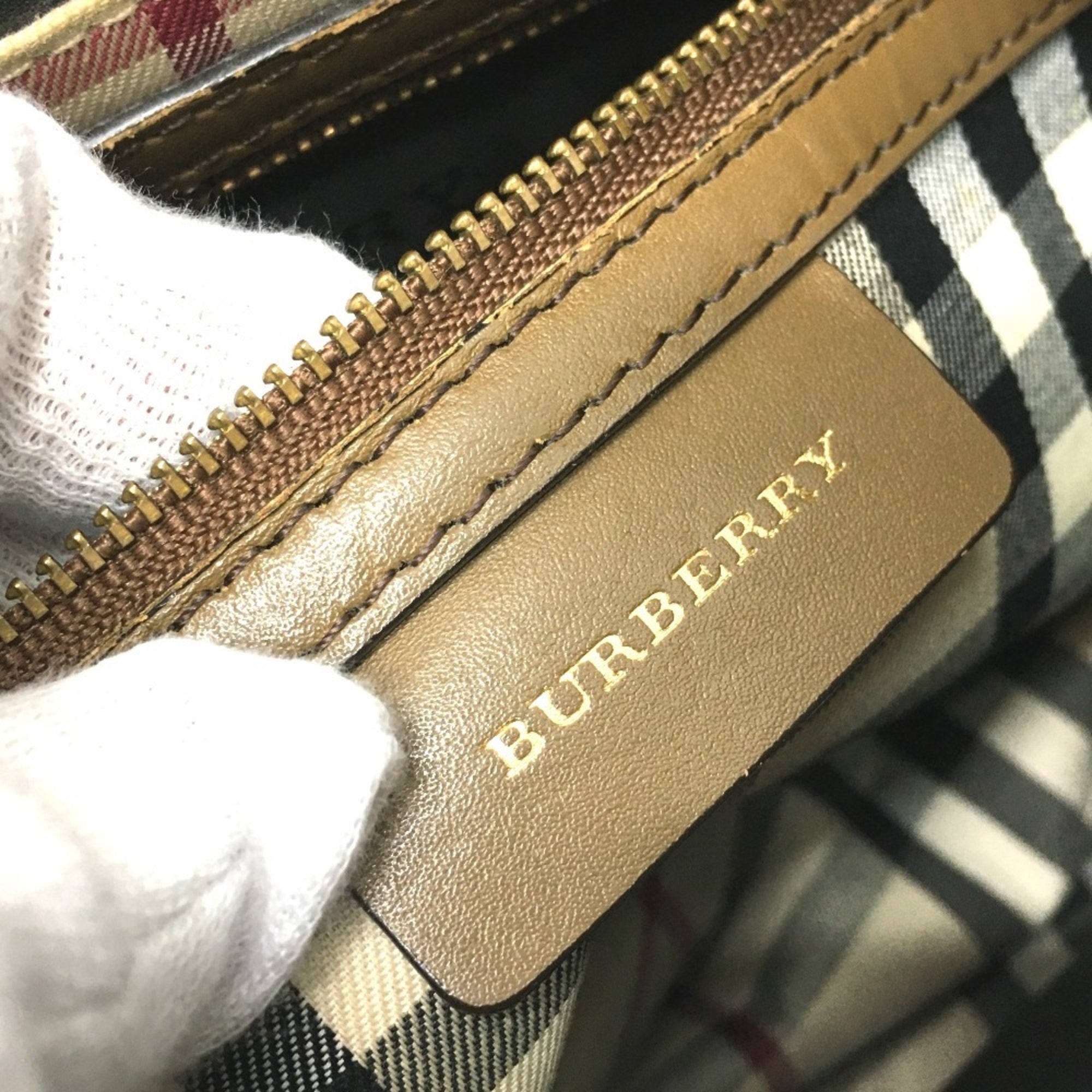 Burberry Brown Leather Shoulder Bag