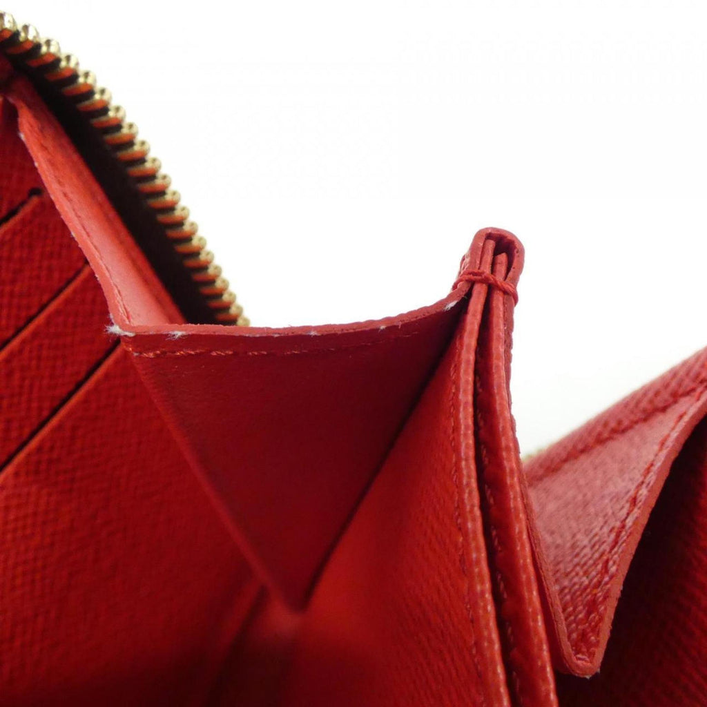Louis Vuitton Coquelicots Marron Coated Canvas Long Wallet