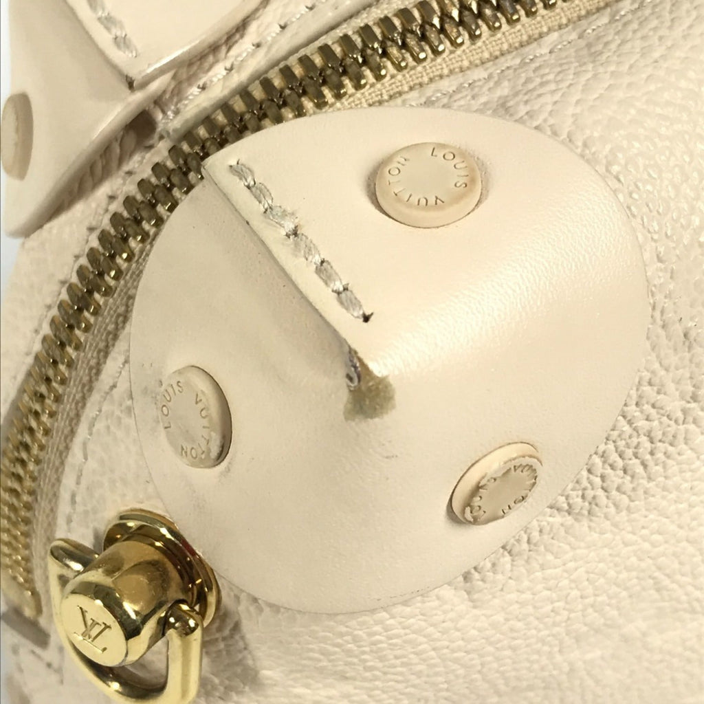 Louis Vuitton White Monogram Empreinte Handbag