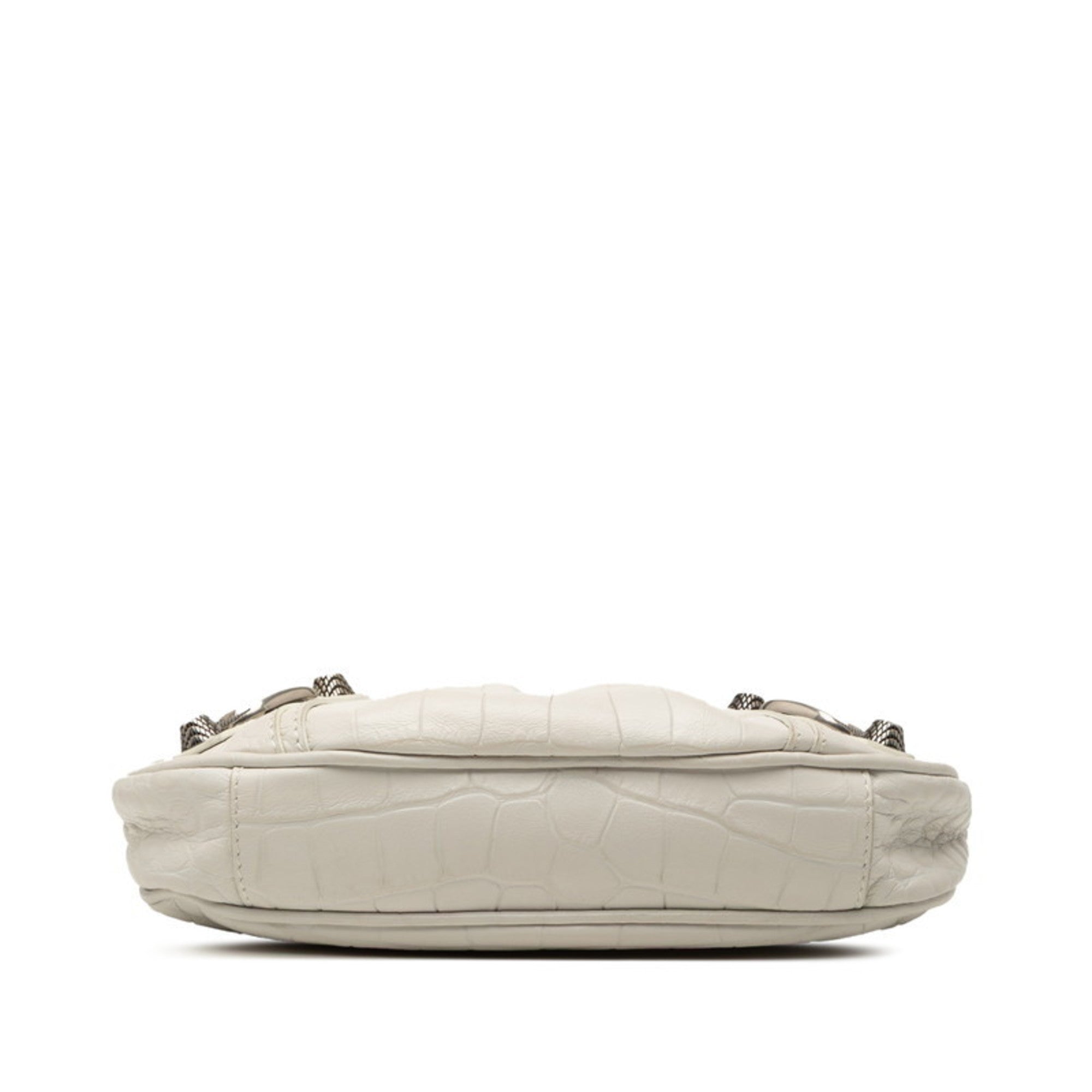 Balenciaga White Leather Handbag Shoulder