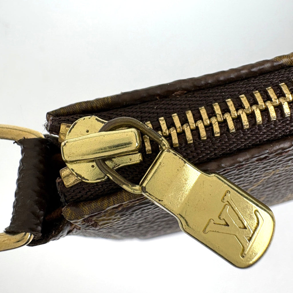 Louis Vuitton Brown Monogram Pochette Pouch
