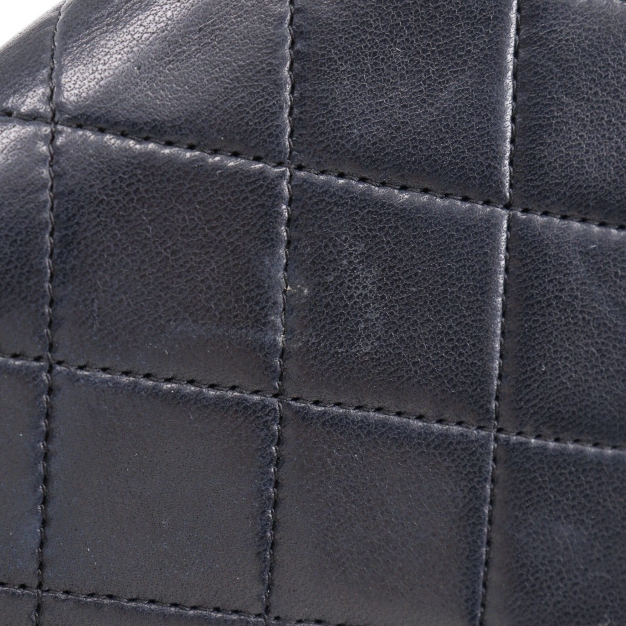 Chanel Black Leather Pochette Shoulder Bag