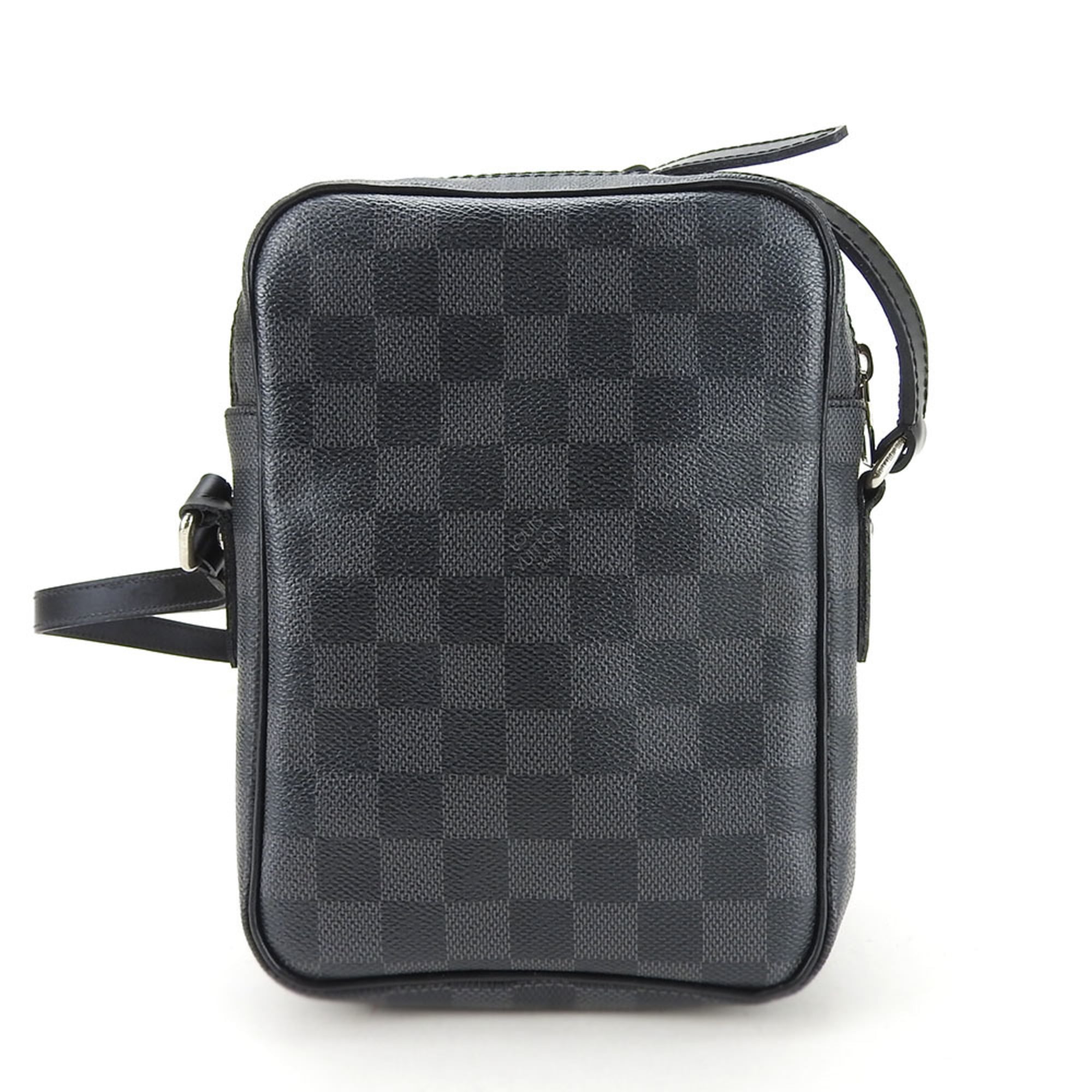 Louis Vuitton Damier Graphite Black Gray Damier Graphite Pochette Shoulder Bag