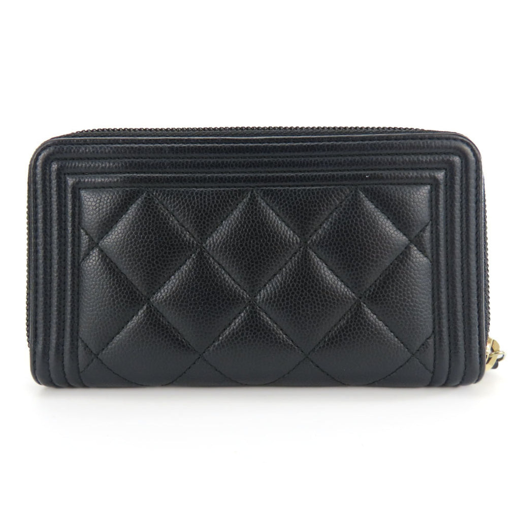 Chanel Black Grained Calfskin Coin Purse/Coin Case