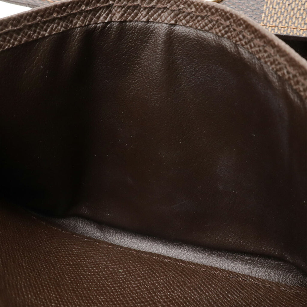 Louis Vuitton Brown Damier Canvas Pvc Damier Canvas Wallet (Tri-Fold)