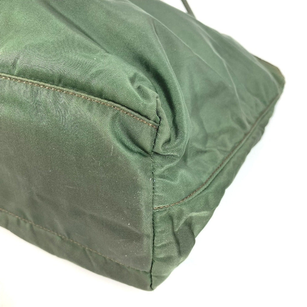 Prada Khaki Nylon Shoulder Bag Tote Bag