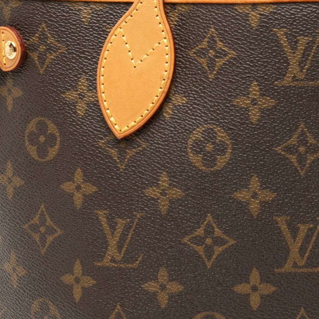 Louis Vuitton Brown Pvc Leather Handbag Tote Bag