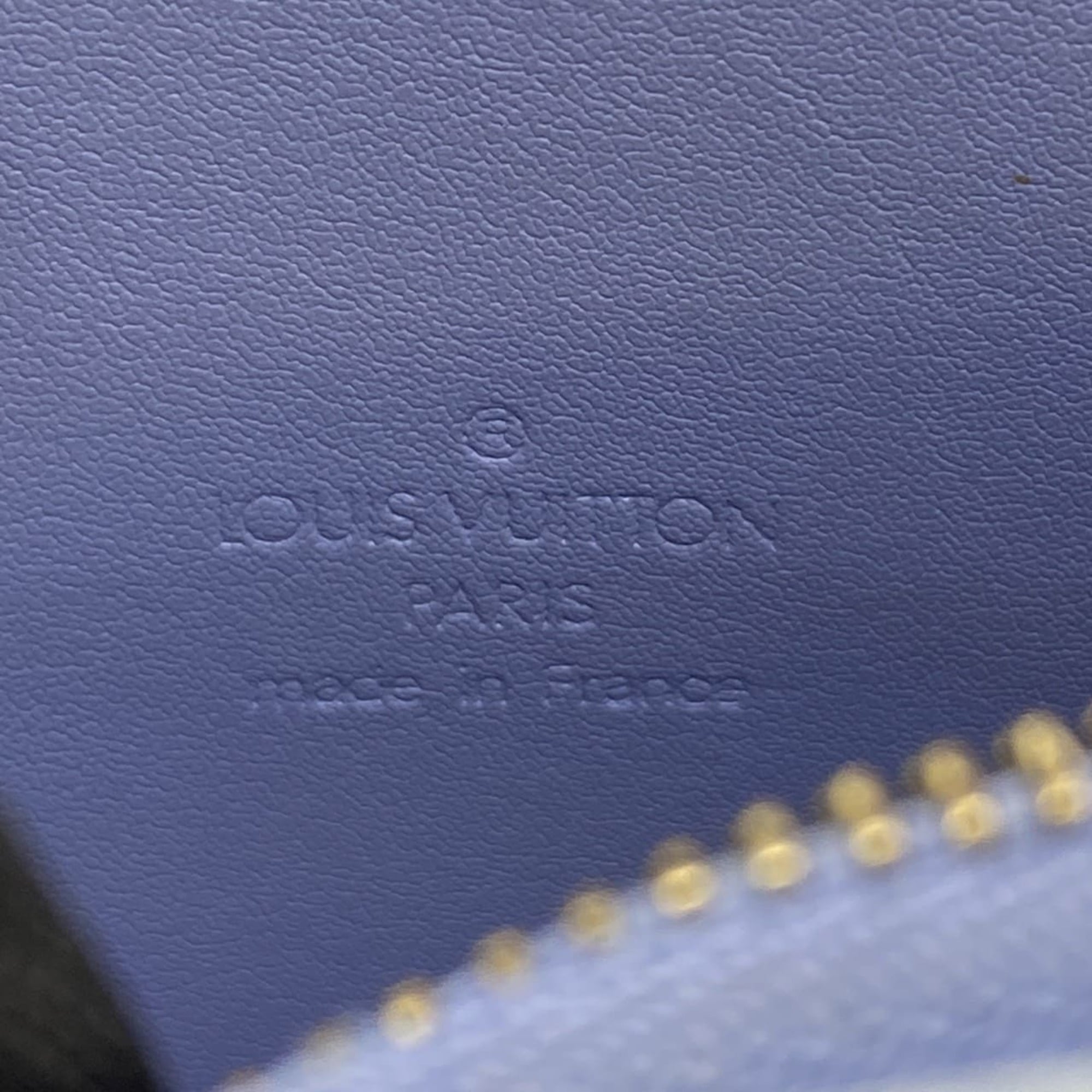 Louis Vuitton Blue Monogram Vernis Pochette Shoulder Bag