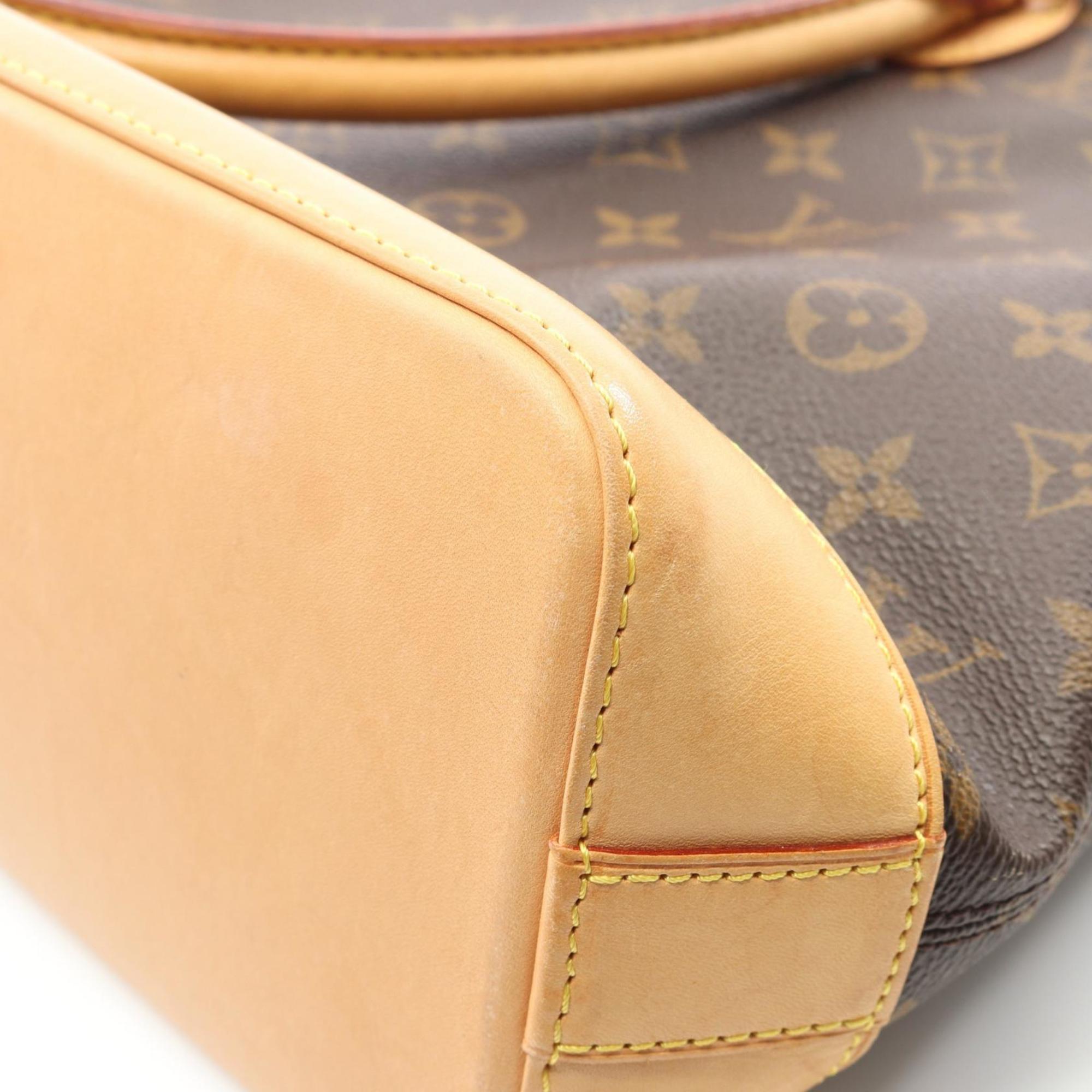 Louis Vuitton Brown Coated Canvas Leather Tote Bag