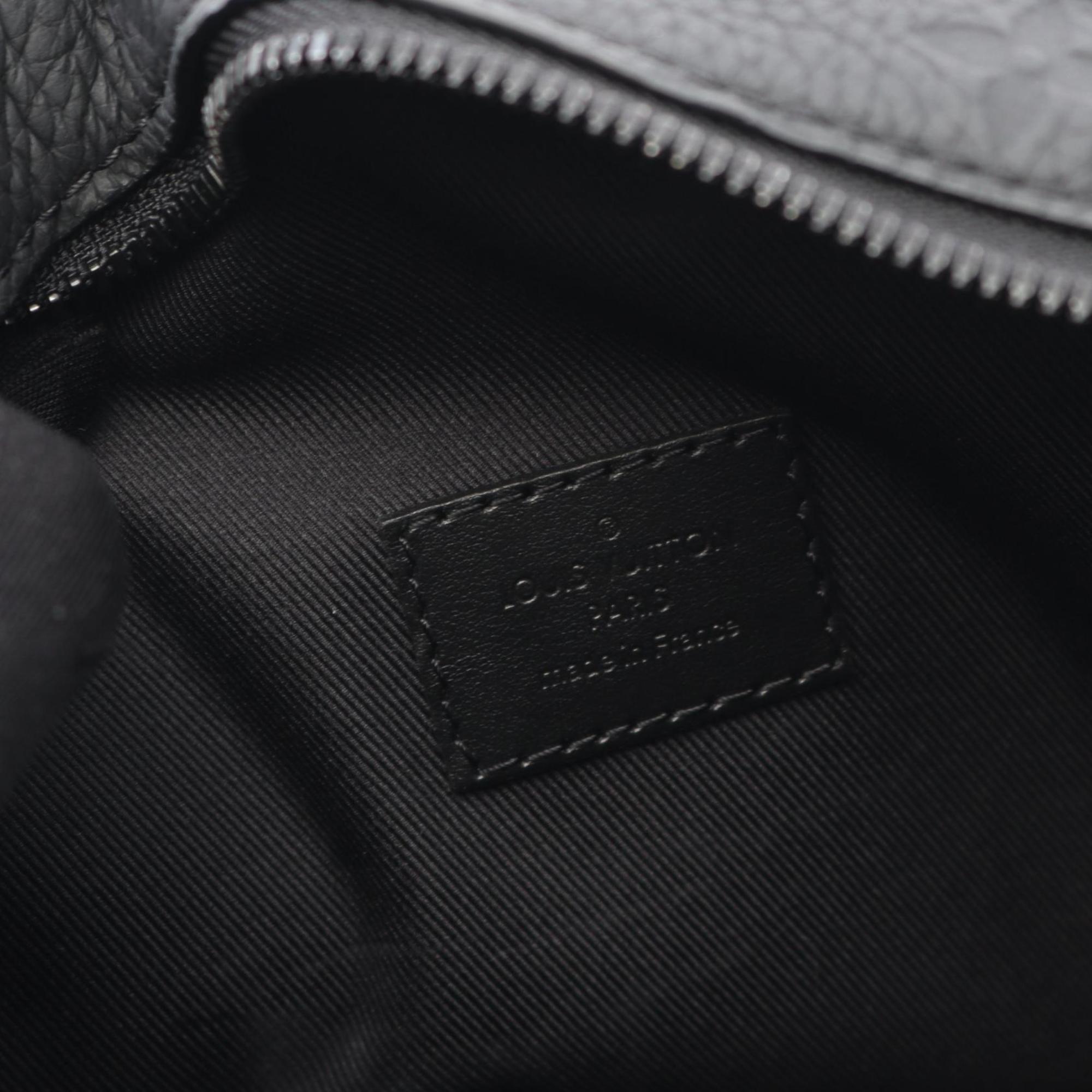 Louis Vuitton Black Noir Monogram Leather Shoulder Bag