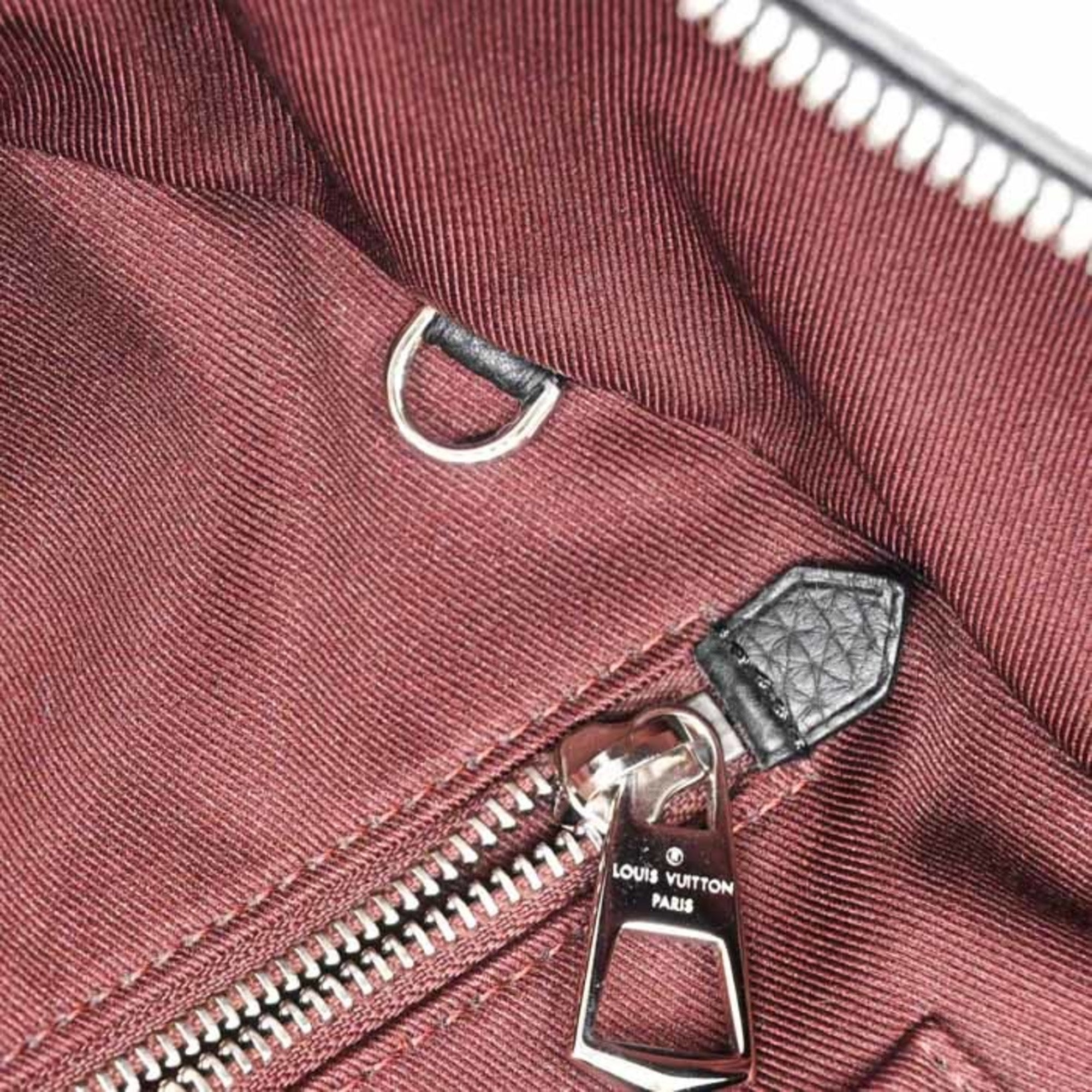 Louis Vuitton Black Leather Backpack