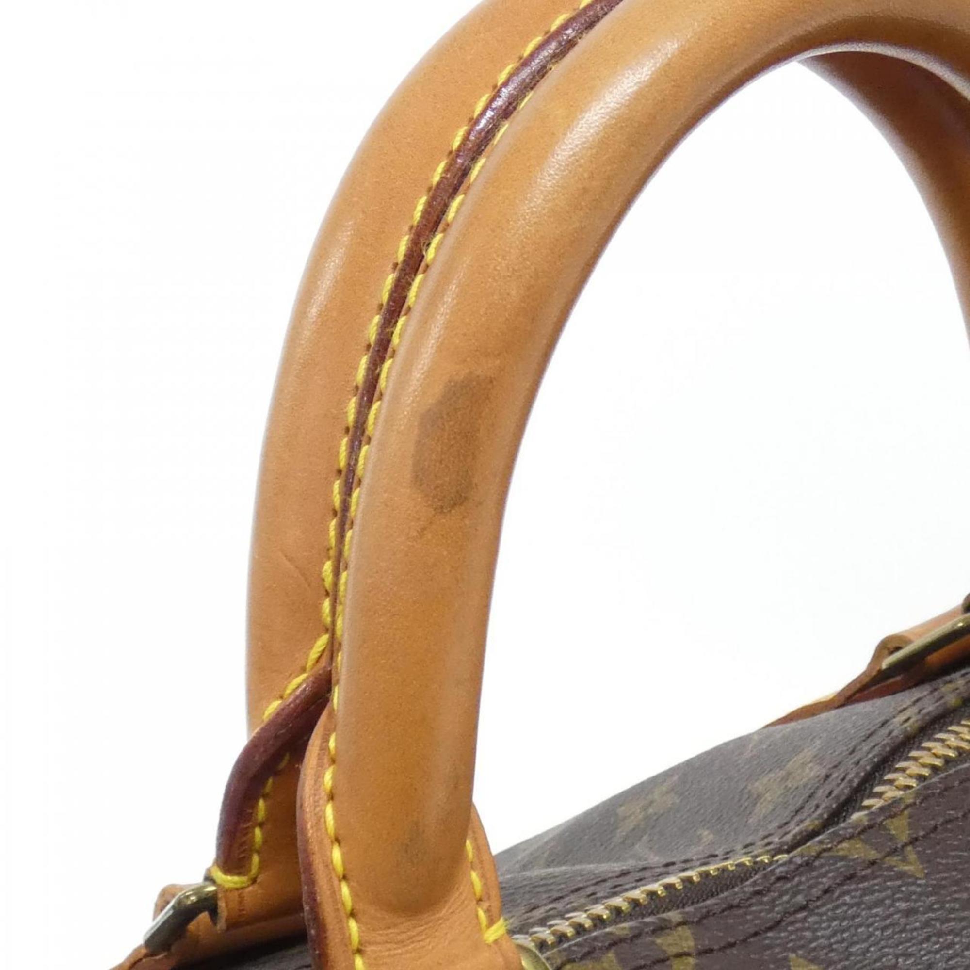 Louis Vuitton Marron Coated Canvas Boston Bag