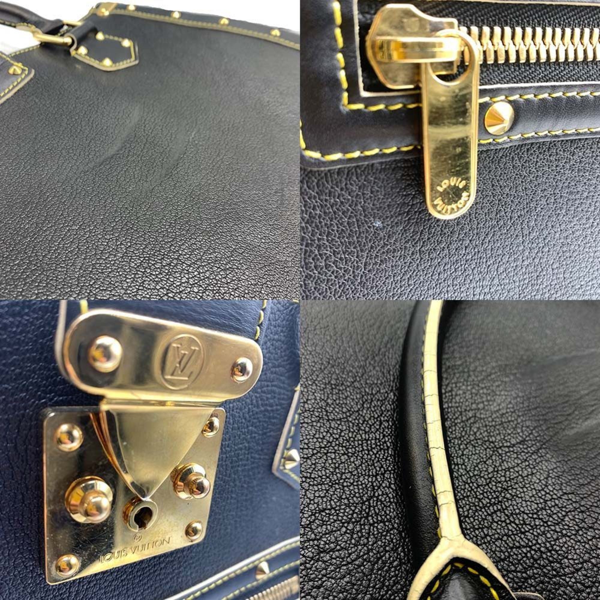 Louis Vuitton Black Suhali Leather Handbag Tote Bag
