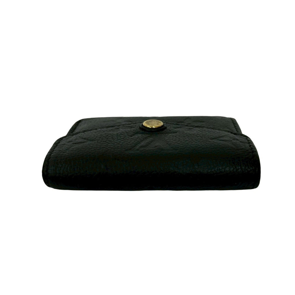 Louis Vuitton Black Leather Wallet (Tri-Fold)