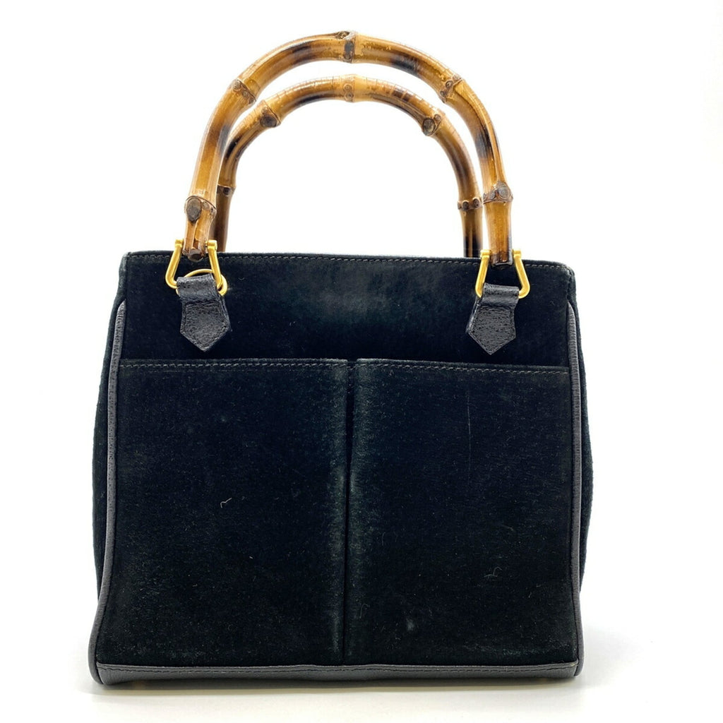 Gucci Black Suede Handbag (Pre-Owned)