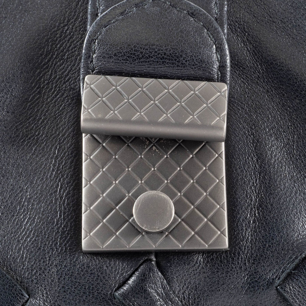Bottega Veneta Black Leather Shoulder Bag