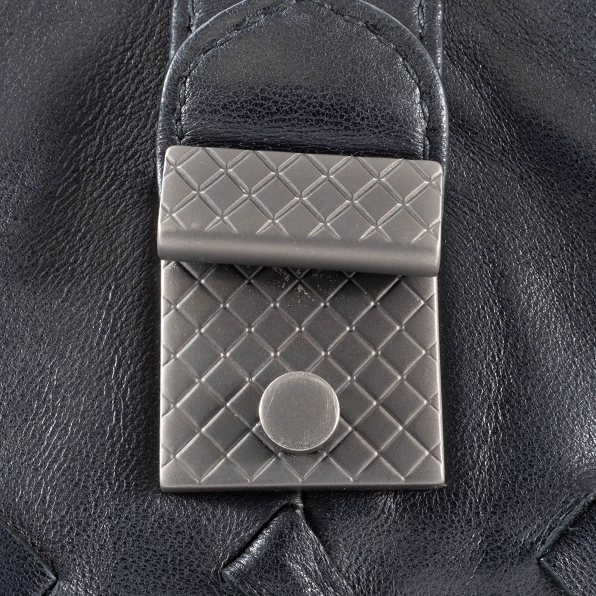 Bottega Veneta Black Leather Shoulder Bag