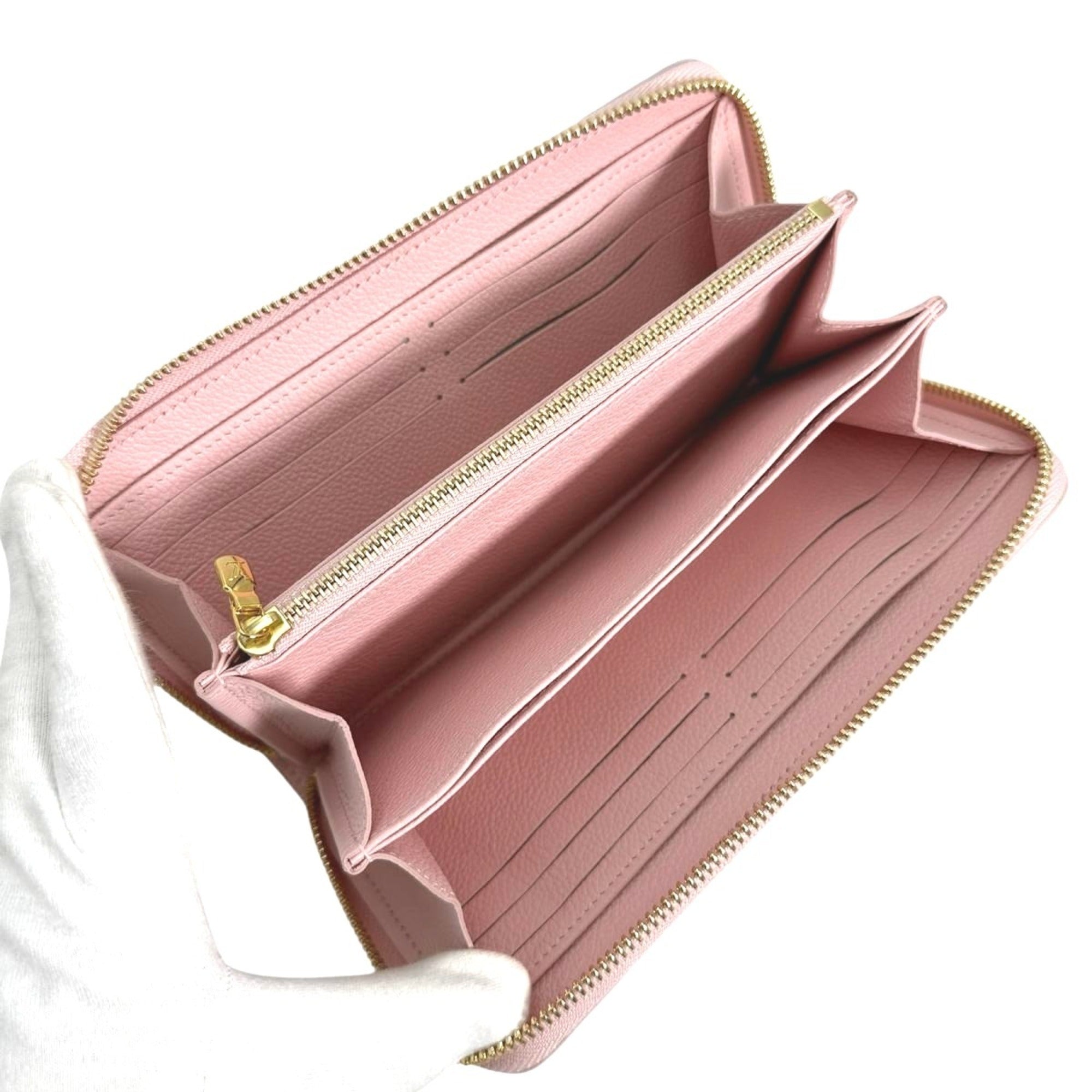 Louis Vuitton Monogram Empreinte Pink Monogram Empreinte Long Wallet