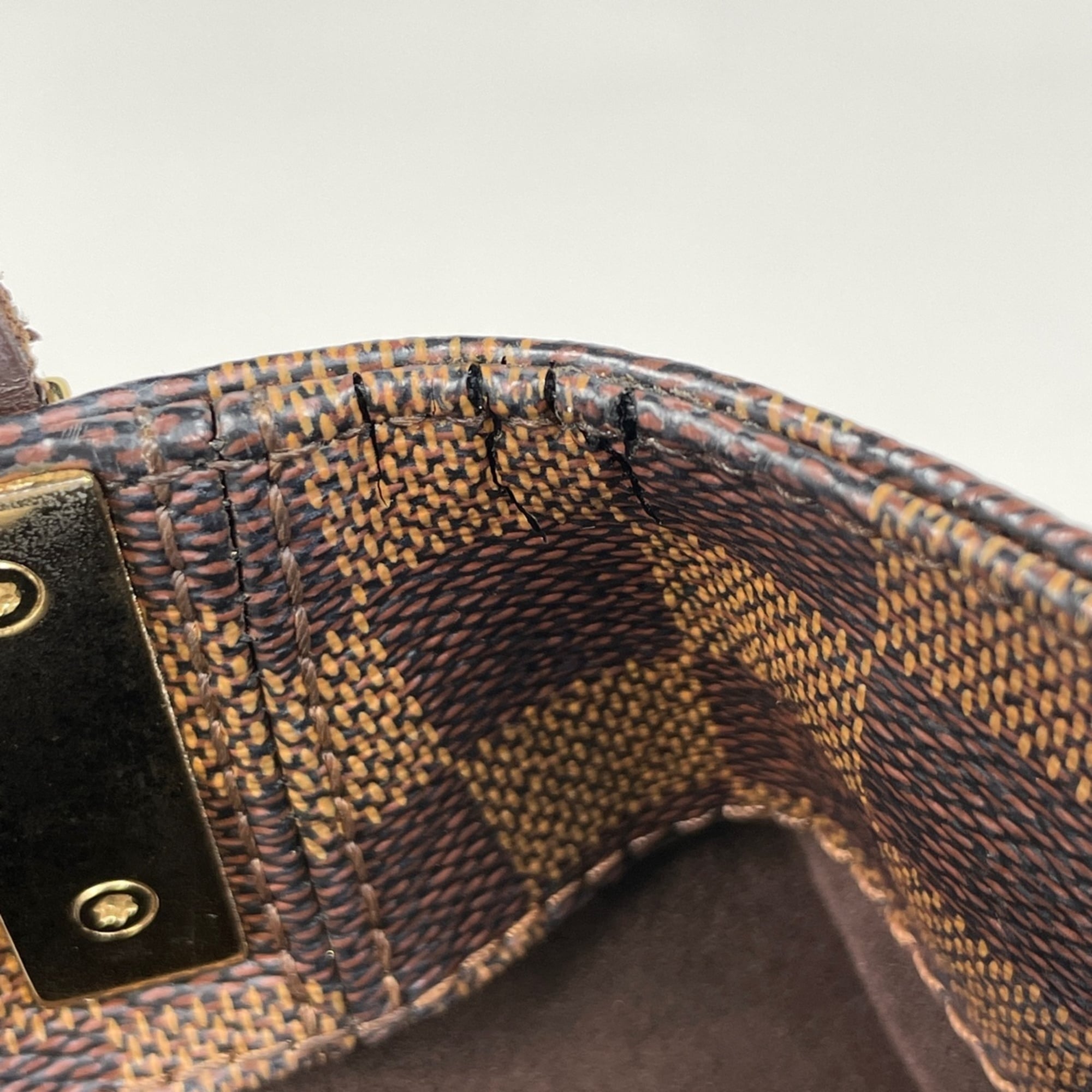 Louis Vuitton Brown Damier Canvas Shoulder Bag Tote Bag