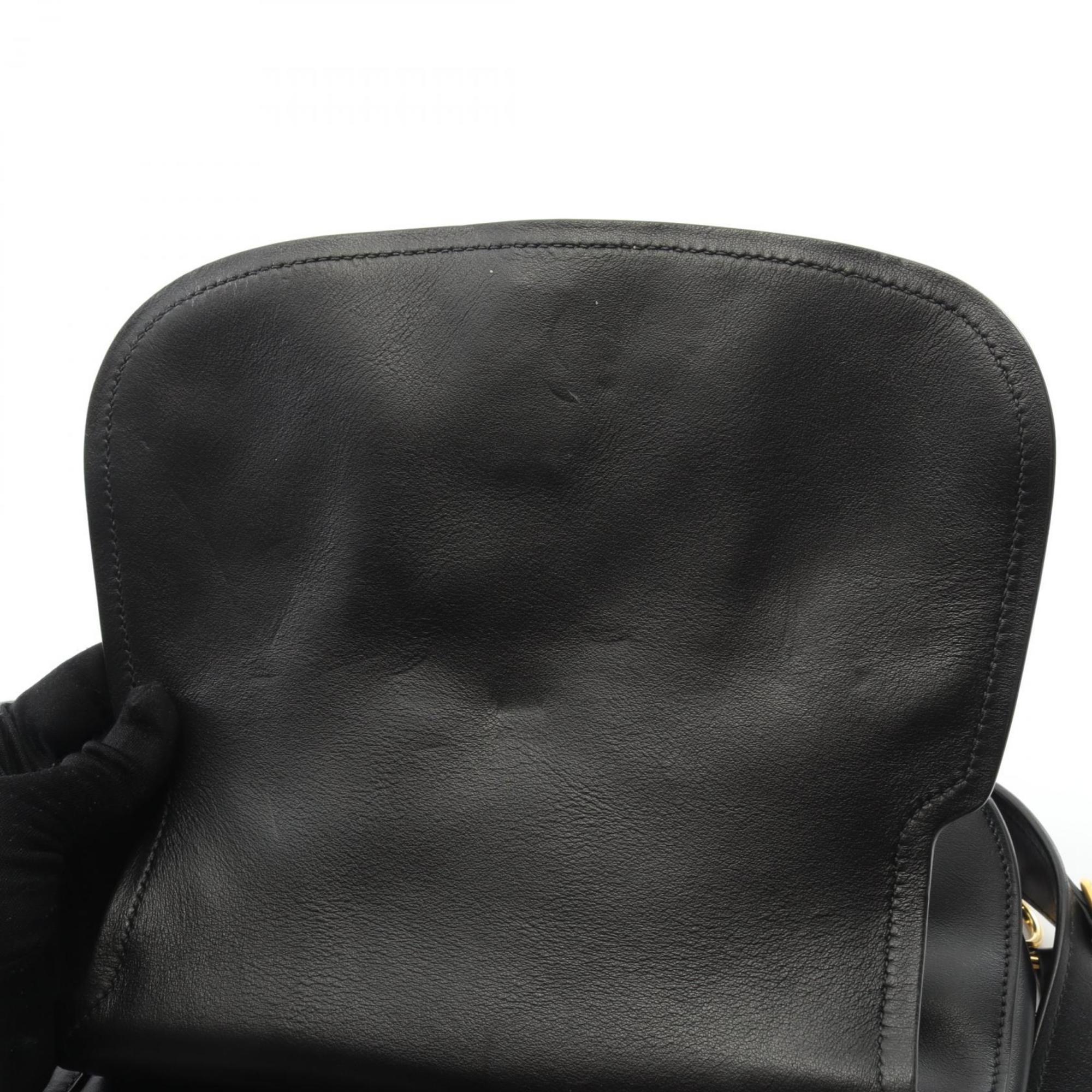 Prada Black Leather Shoulder Bag