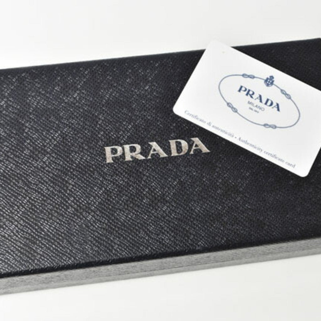 Prada Brown Saffiano Metal Wallet (Bi-Fold)