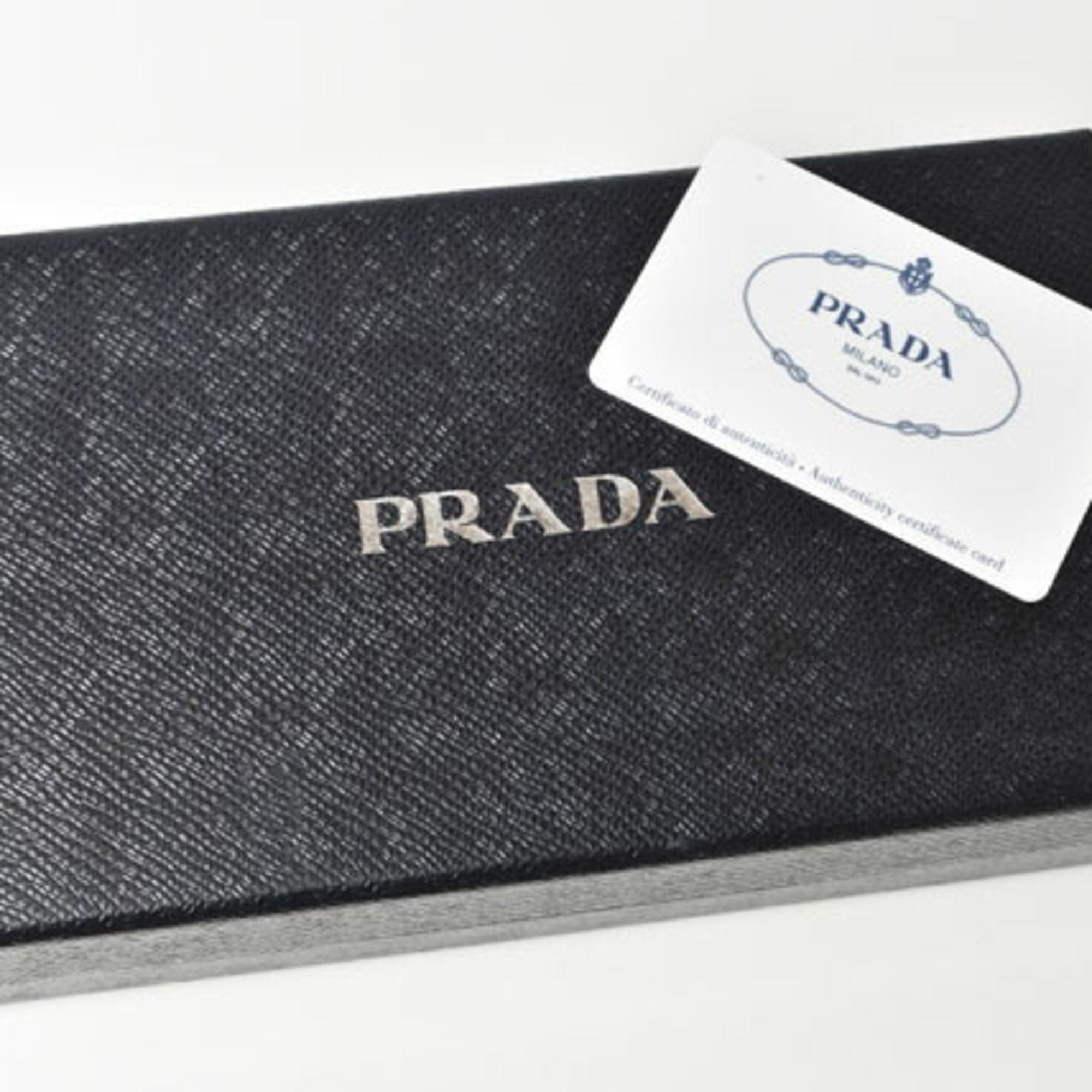 Prada Brown Saffiano Metal Wallet (Bi-Fold)