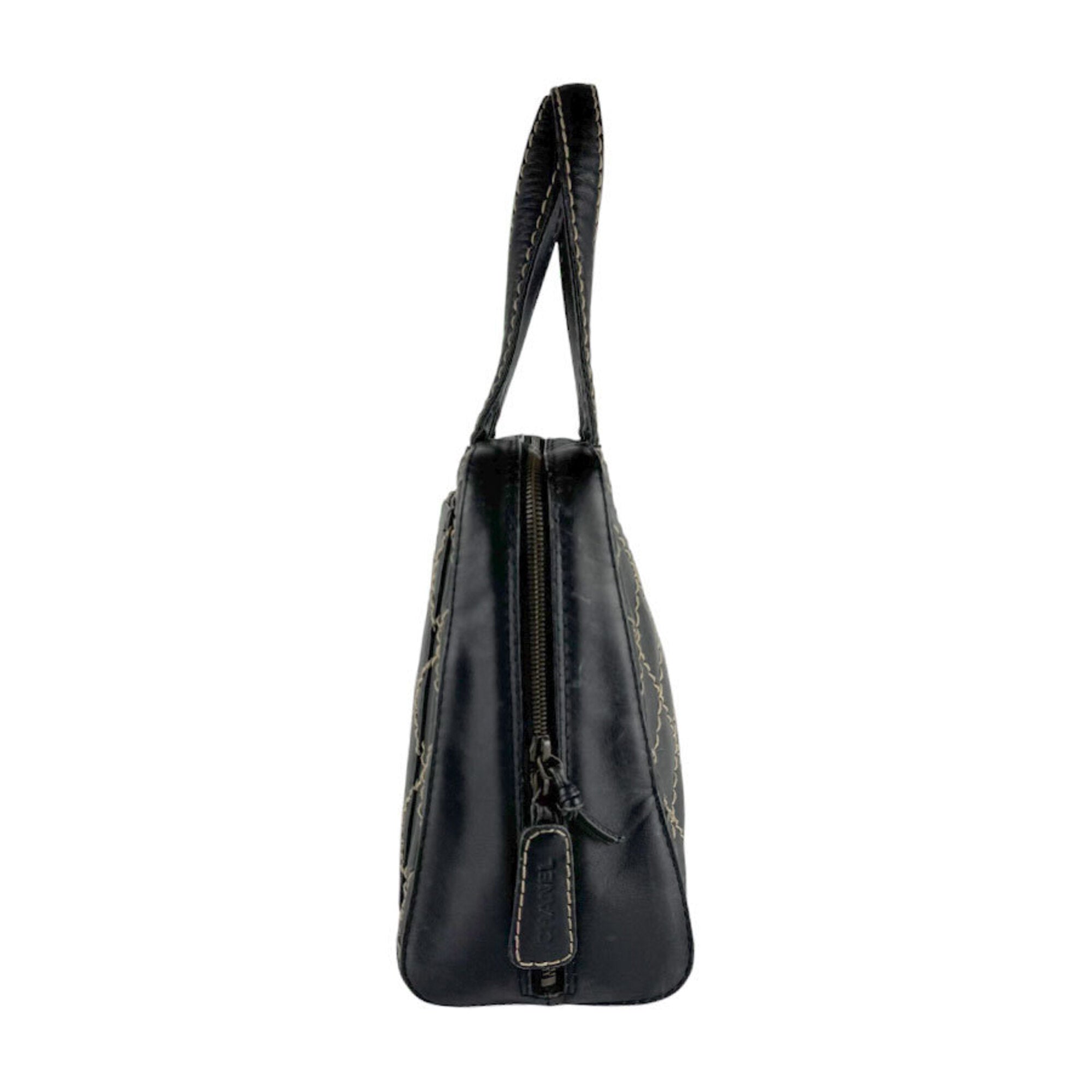 Chanel Black Leather Handbag