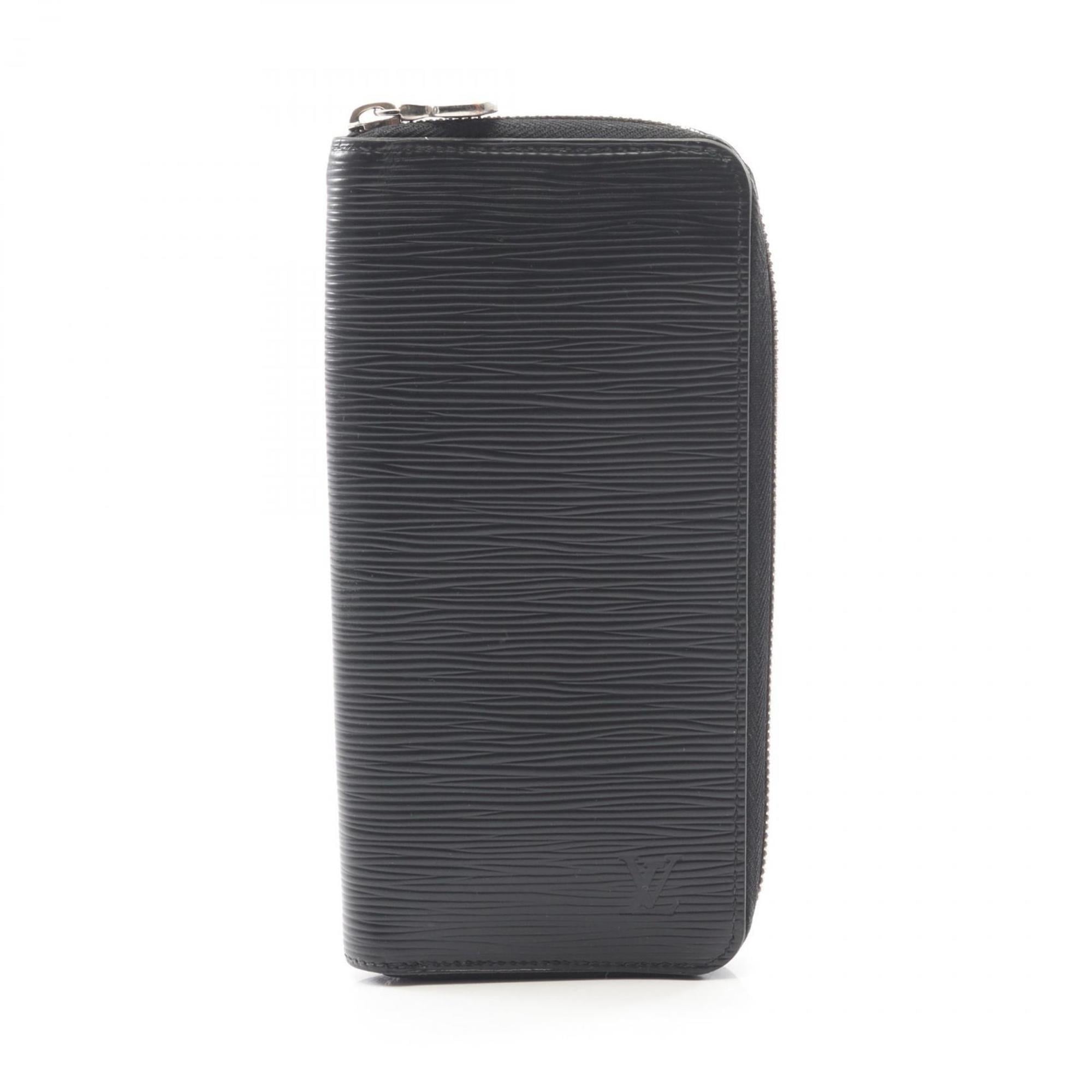 Louis Vuitton Black Noir Epi Leather Long Wallet