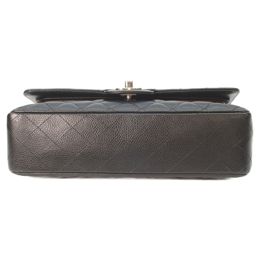 Chanel Matelasse Black Grained Calfskin Shoulder Bag