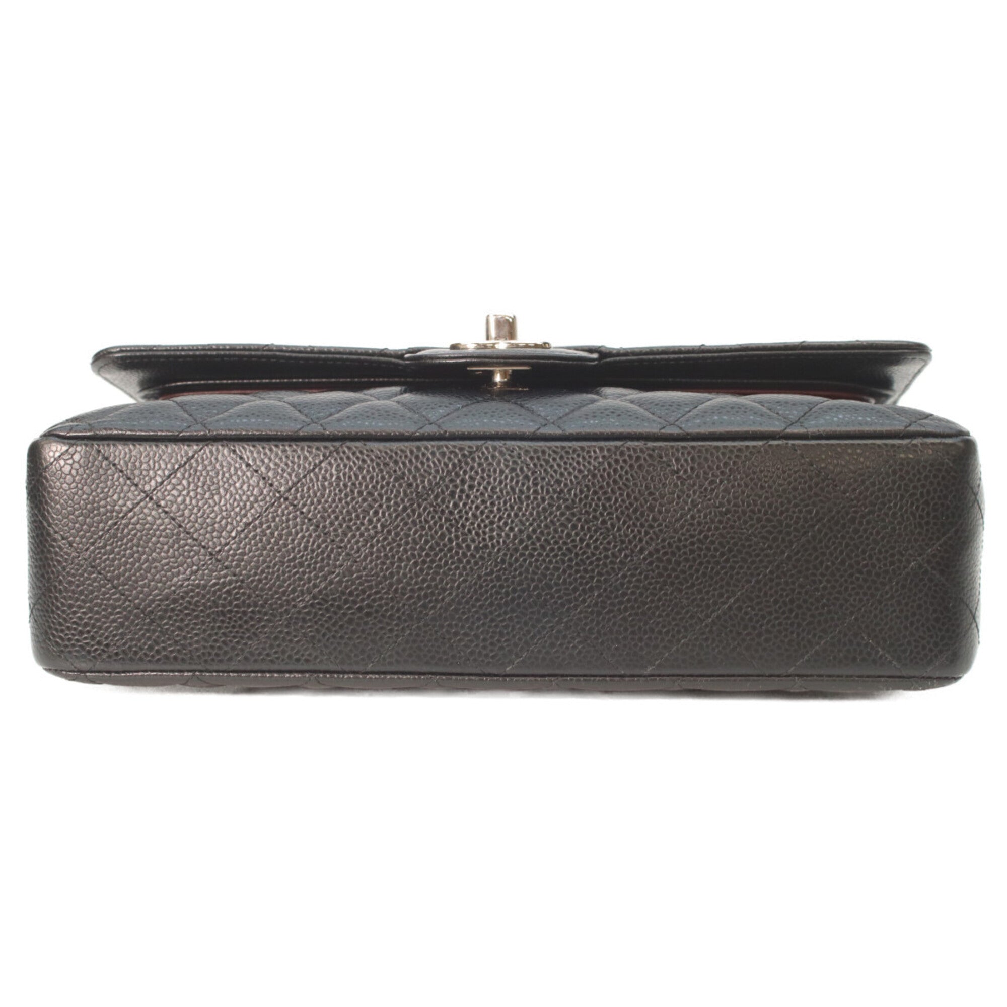 Chanel Matelasse Black Grained Calfskin Shoulder Bag