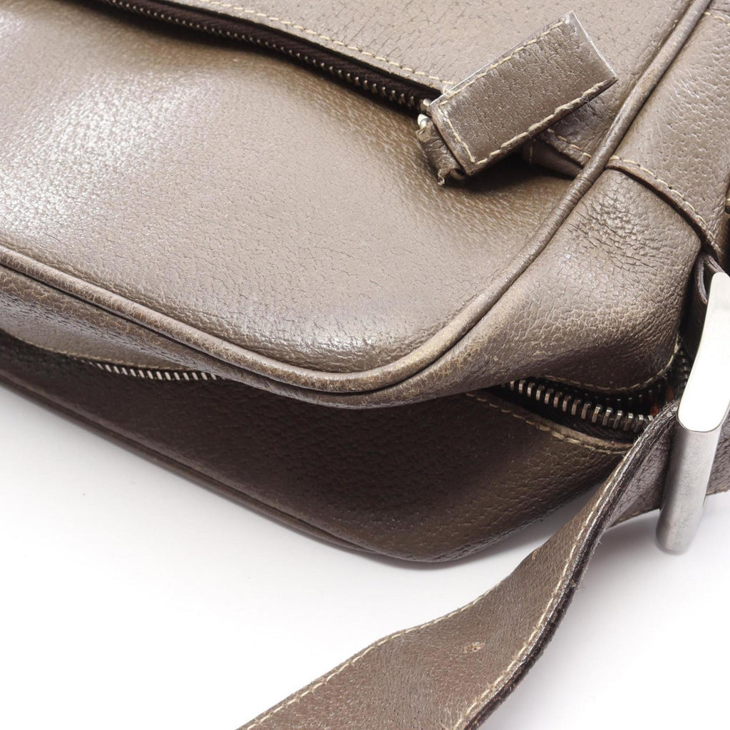 Prada Brown Leather Shoulder Bag