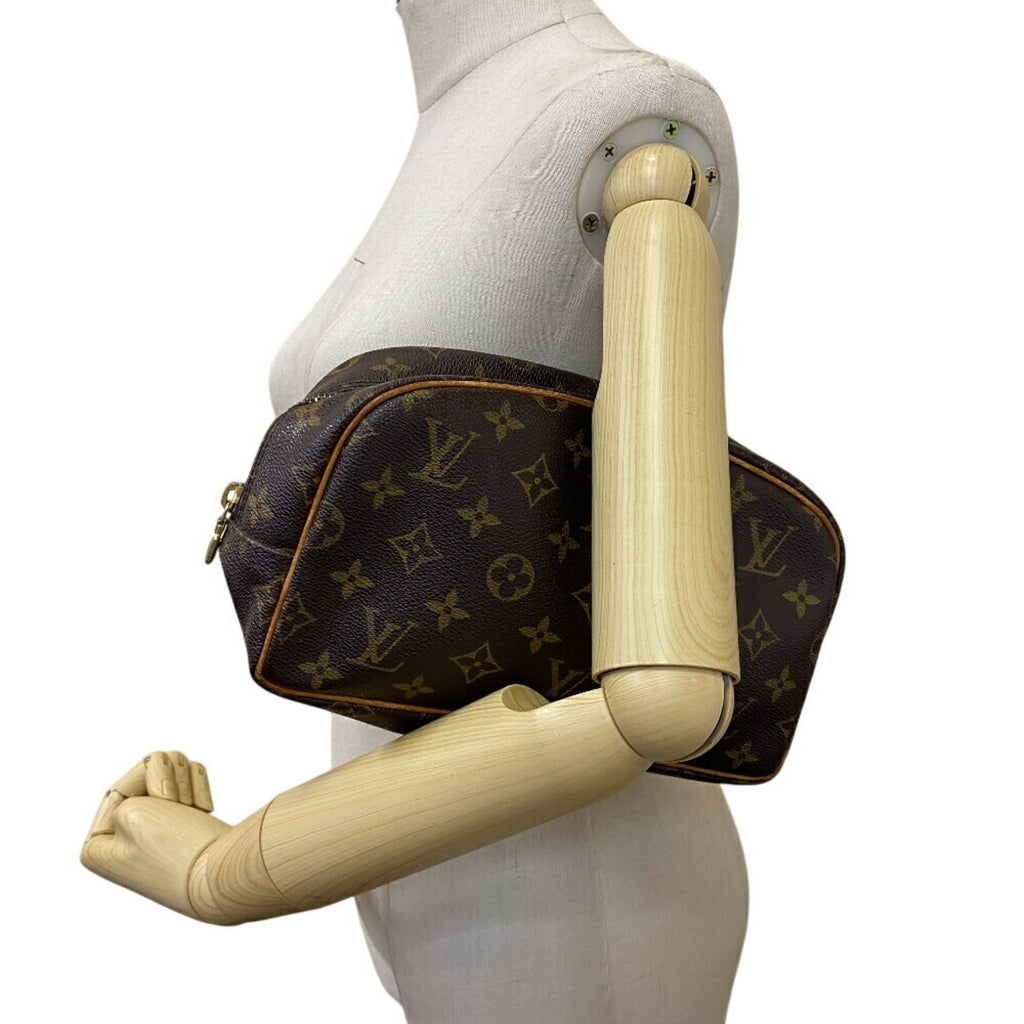 Louis Vuitton Brown Leather Clutch Bag Pouch