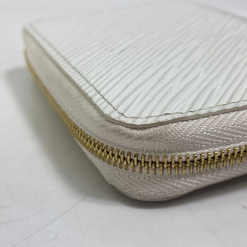 Louis Vuitton Epi Blanc White Epi Leather Coin Purse/Coin Case