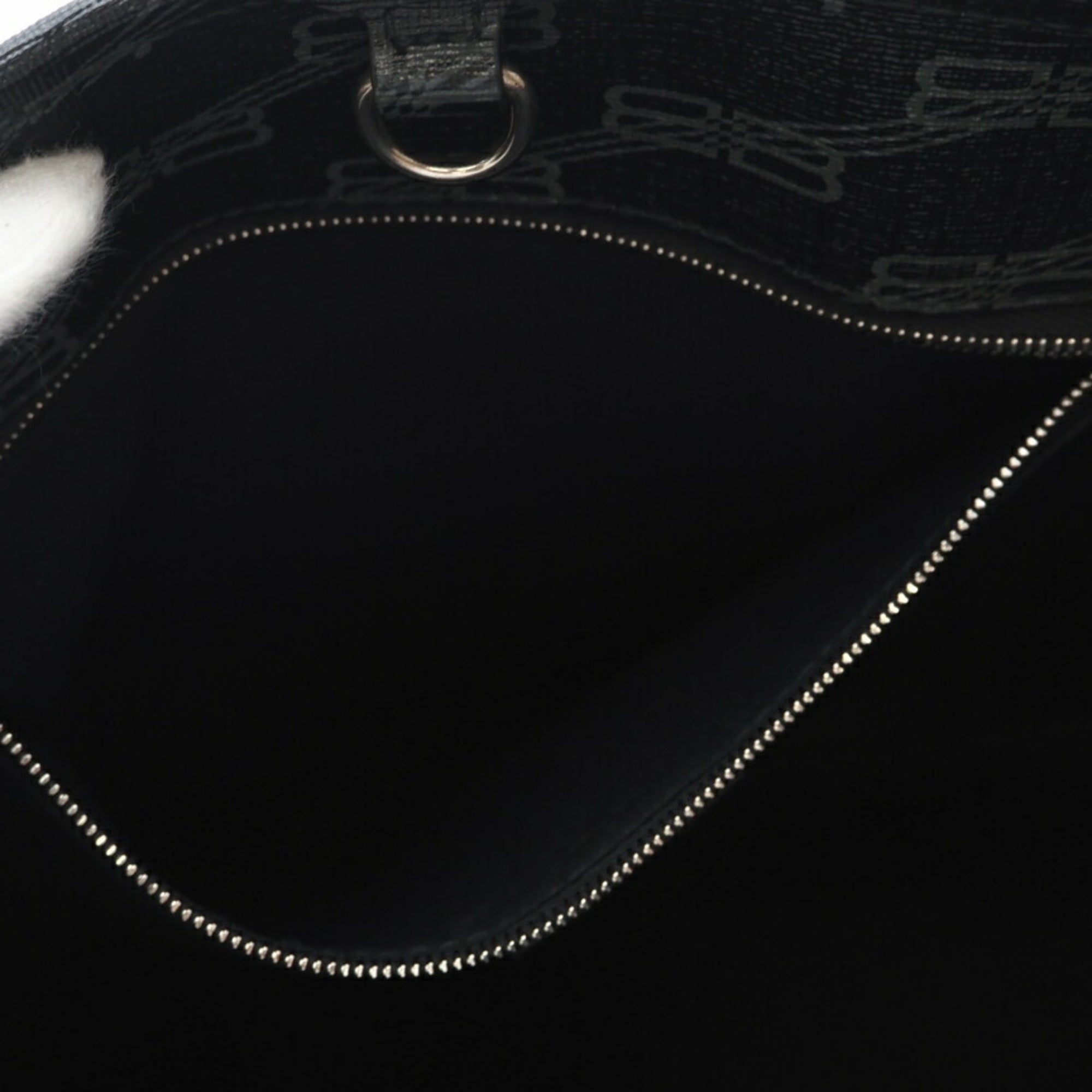 Balenciaga Black Gray Coated Canvas Tote