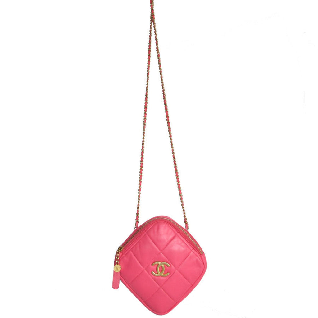 Chanel Pink Leather Shoulder Bag