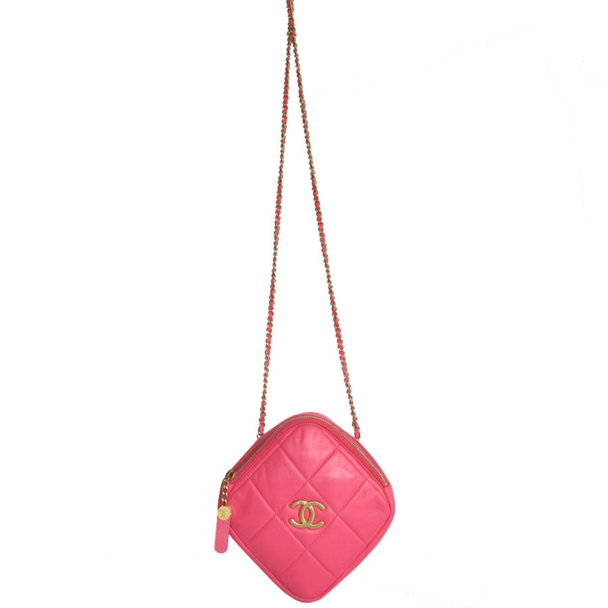 Chanel Pink Leather Shoulder Bag