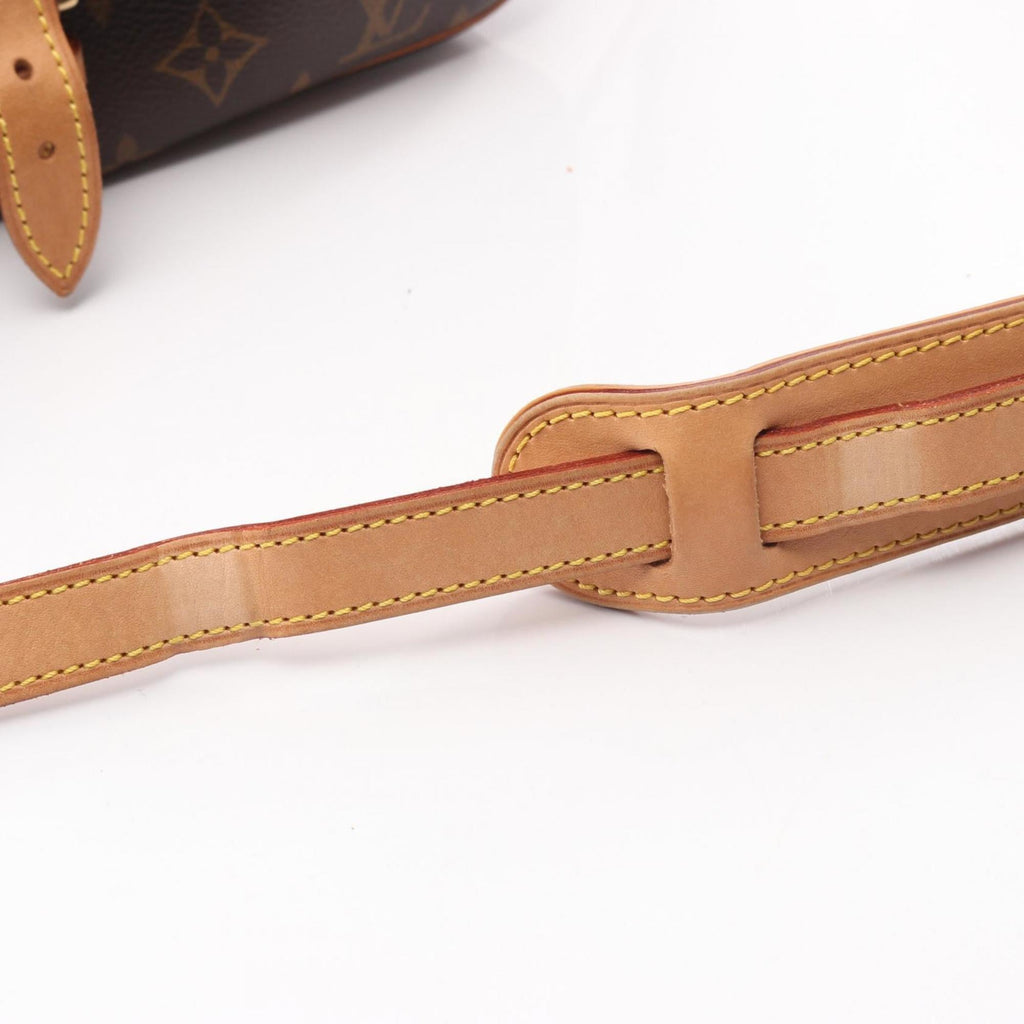 Louis Vuitton Brown Monogram Coated Canvas Leather Shoulder Bag