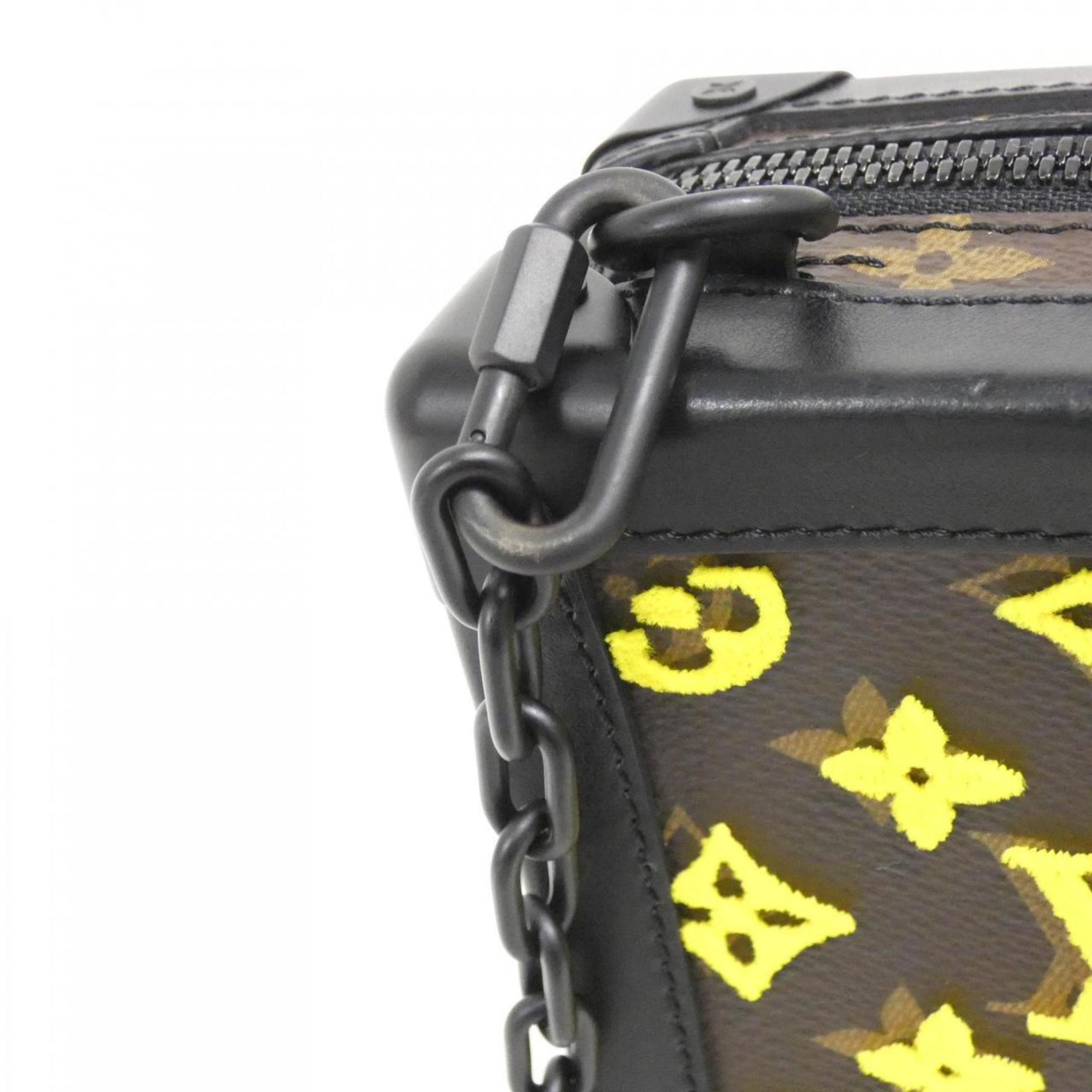 Louis Vuitton Jaune Marron Monogram Coated Canvas Shoulder Bag