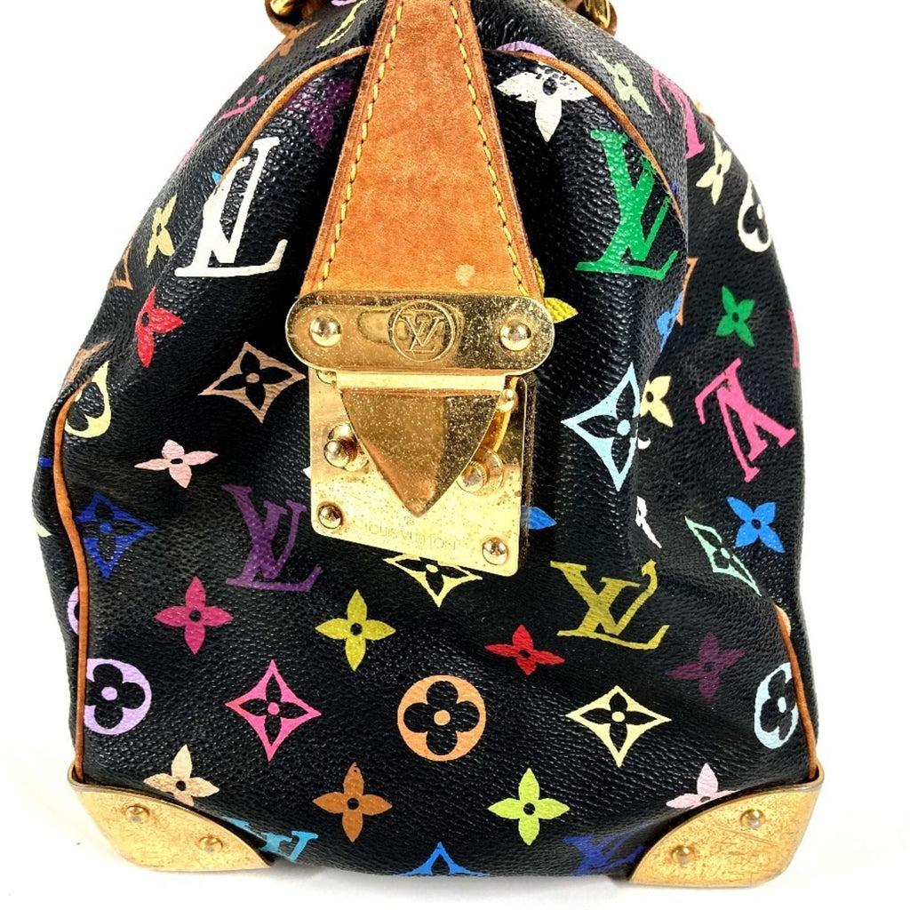 Louis Vuitton Black Multi-Color Noir Monogram Multicolore Handbag