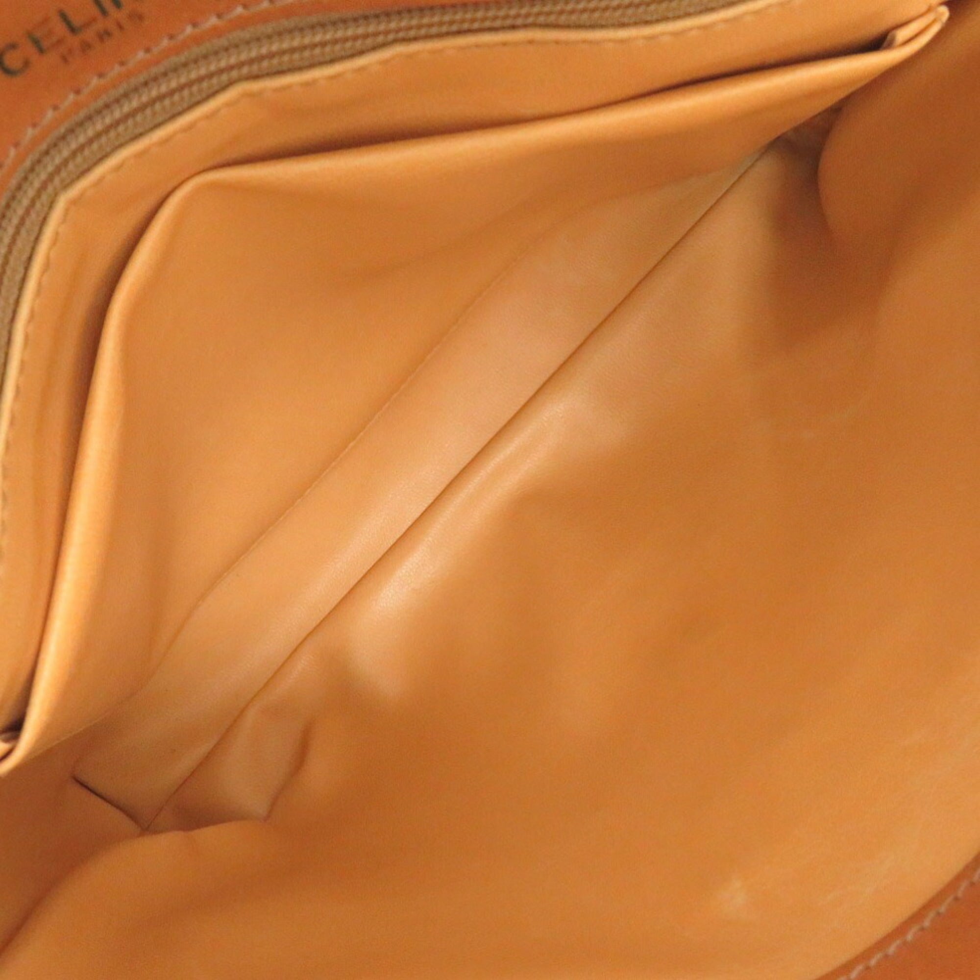Celine Beige Pvc Leather Shoulder Bag